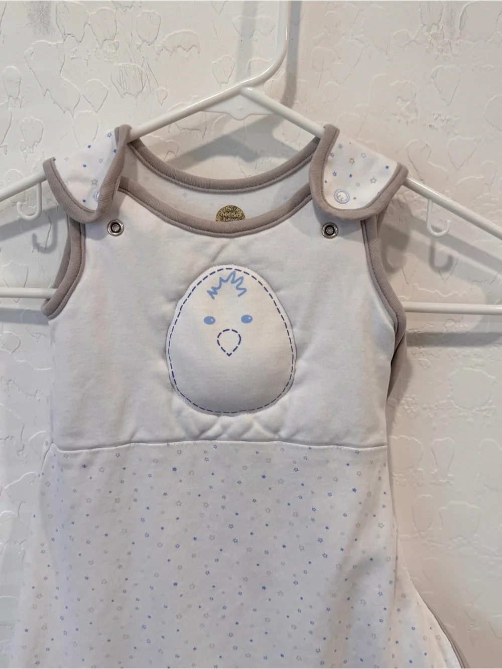 Nested Bean Sleepsack Zen Classic Blanket Swaddle 0-6 Months White Unisex